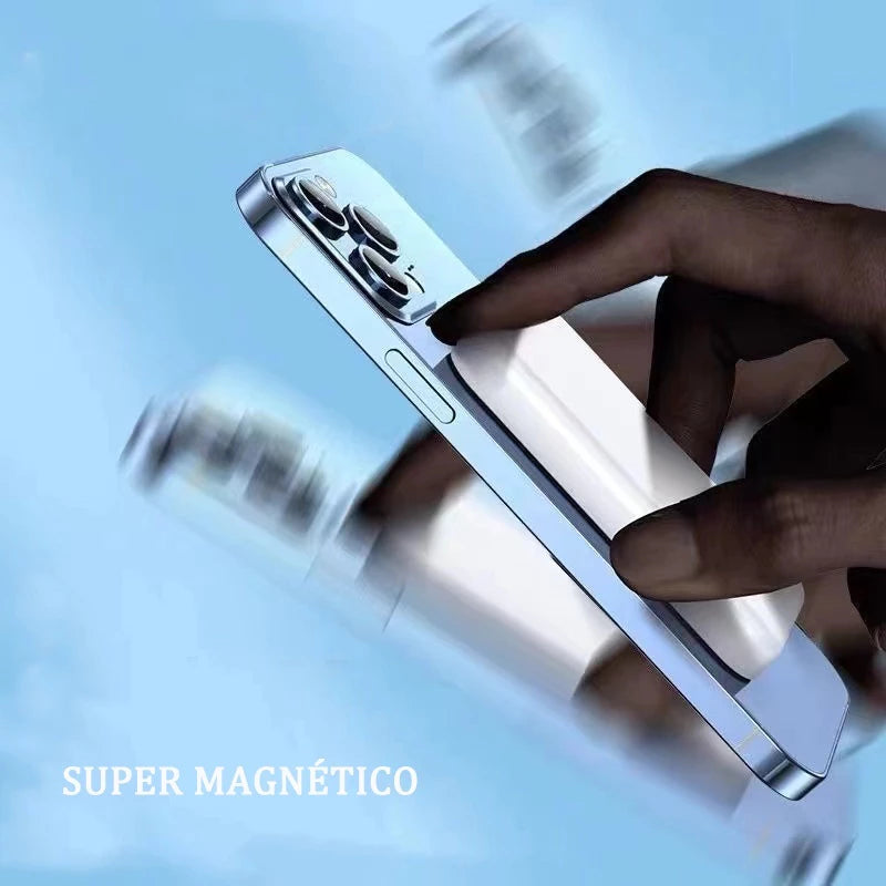 Carregador Portátil 7000Mah Sem fio Para iPhone Indução Magsafe Bateria Carga