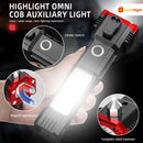 lanterna tática indestrutível 4 em 1 Martelo Magnético Multifuncional COB Fundamentos de Acampamento ao Ar Livre