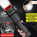 lanterna tática indestrutível 4 em 1 Martelo Magnético Multifuncional COB Fundamentos de Acampamento ao Ar Livre