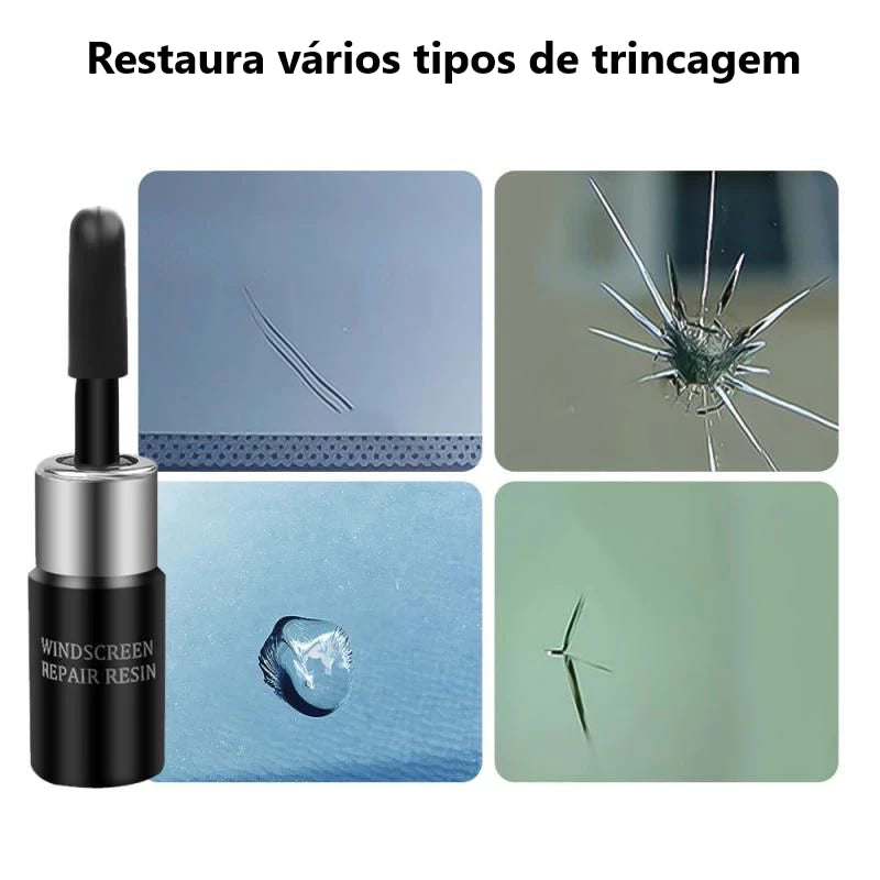 M921 - Kit Resina Reparador De Vidros Parabrisas Telas Trincados