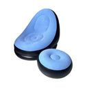 Conjunto Poltrona e Puff Inflável Portátil Descanso Preguiçoso Sofá