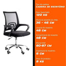 Cadeira Secretária Ergonômica Line Mesh Nr-17 Corporativa